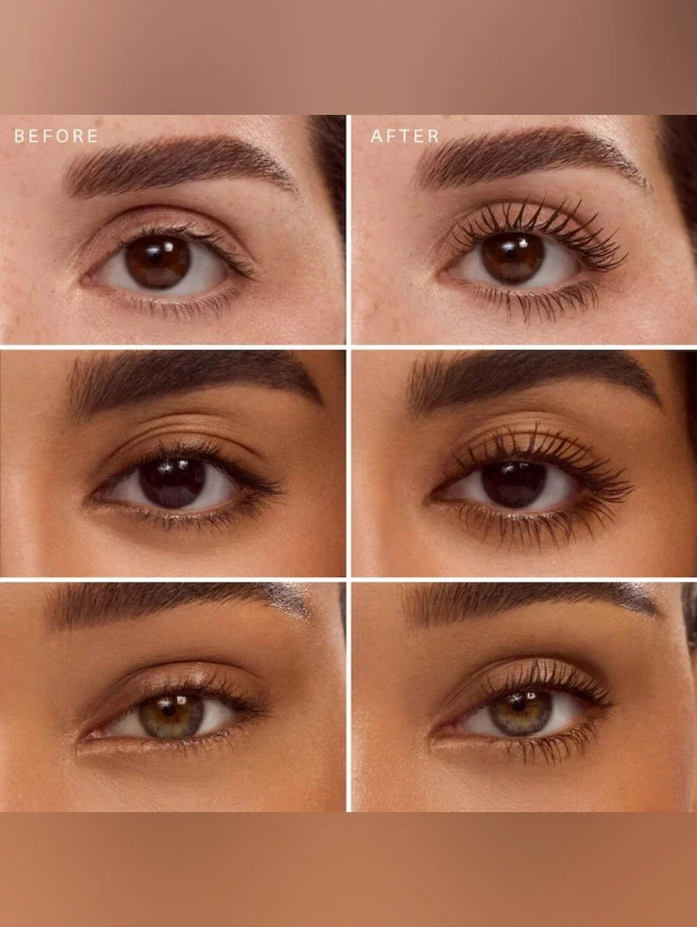 💜Mascara Need💜BNIB Rare Beauty Fullsize PERFECT STROKES BROWN Mascara!$24Ret!!